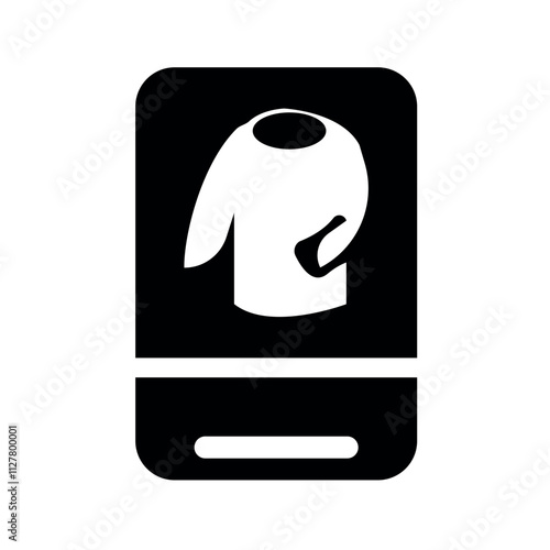 Shirt online icon vector design.