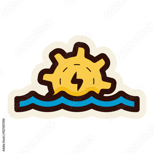 hydroelectric power sticker