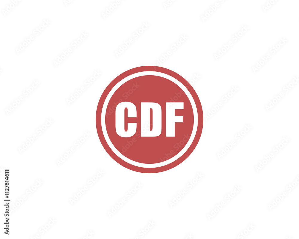 CDF Logo design vector template. CDF CDF Logo design vector template. CDF
