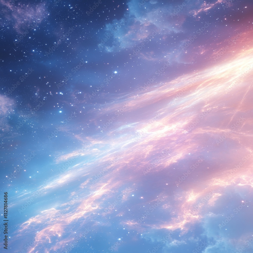 Beautiful Light Streaks in a Wide Open Sky Beautiful Light Streaks in a Wide Open Sky