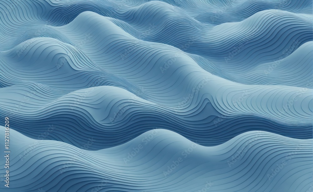 Abstract Waves. Blue Gradient Layers with Smooth Textured Patterns. For wallpapers, fabric designs or home décor elements. For Digital art projects use. Abstract Waves. Blue Gradient Layers with Smooth Textured Patterns. For wallpapers, fabric designs or home décor elements. For Digital art projects use.