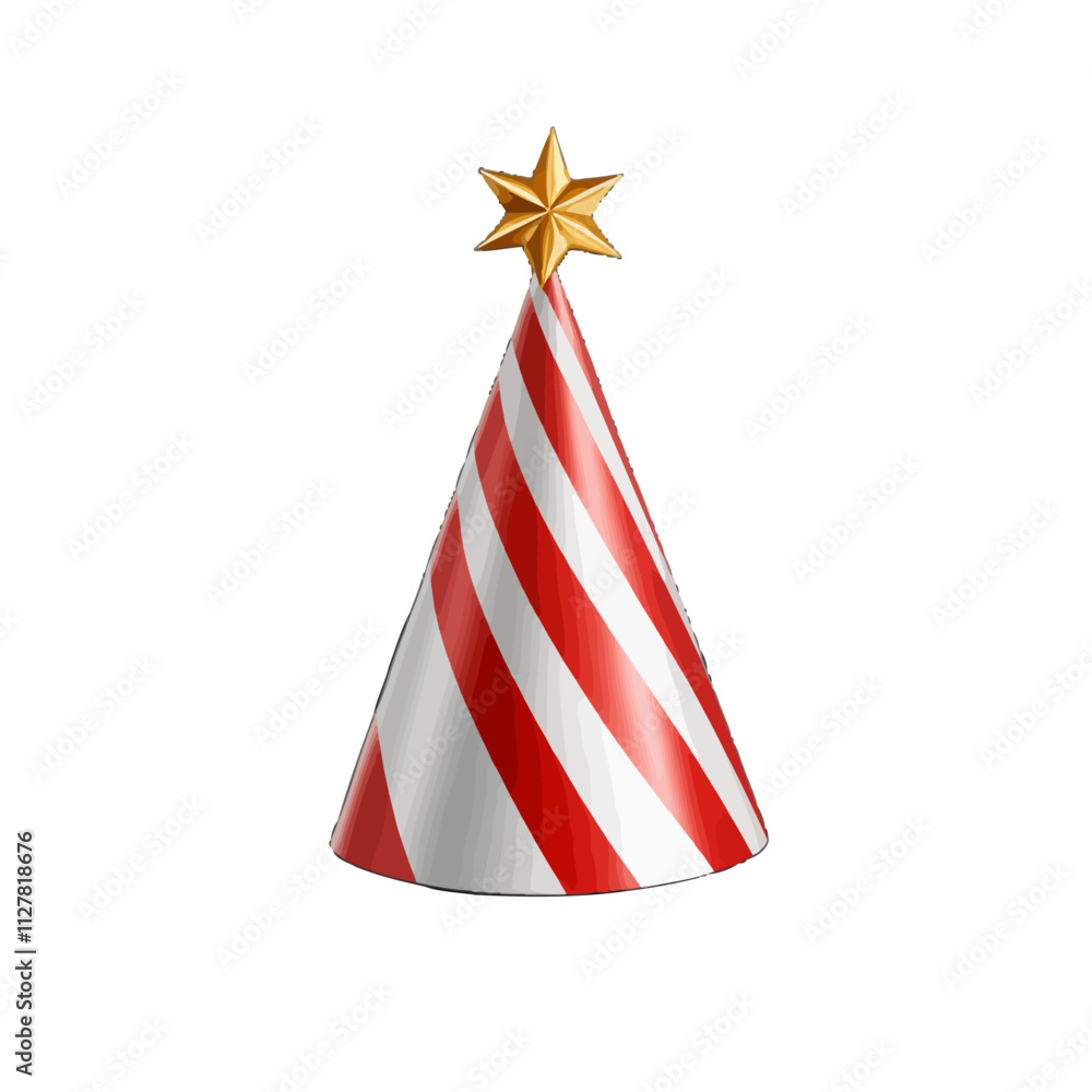 custom made wallpaper toronto digitalred and white striped party hat with a star