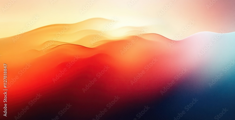 Gradient Abstract Composition with Warm Red Orange and Cool Blue Smooth Light Effects Minimalistic Style Gradient Abstract Composition with Warm Red Orange and Cool Blue Smooth Light Effects Minimalistic Style