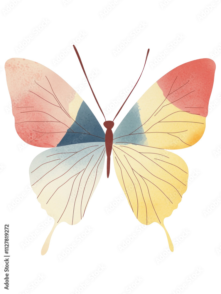 Naklejka premium Colorful Butterfly Illustration