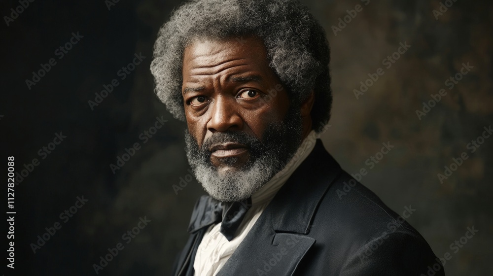 Here's a 10-word description of the image: Portrait of a Here's a 10-word description of the image: Portrait of a