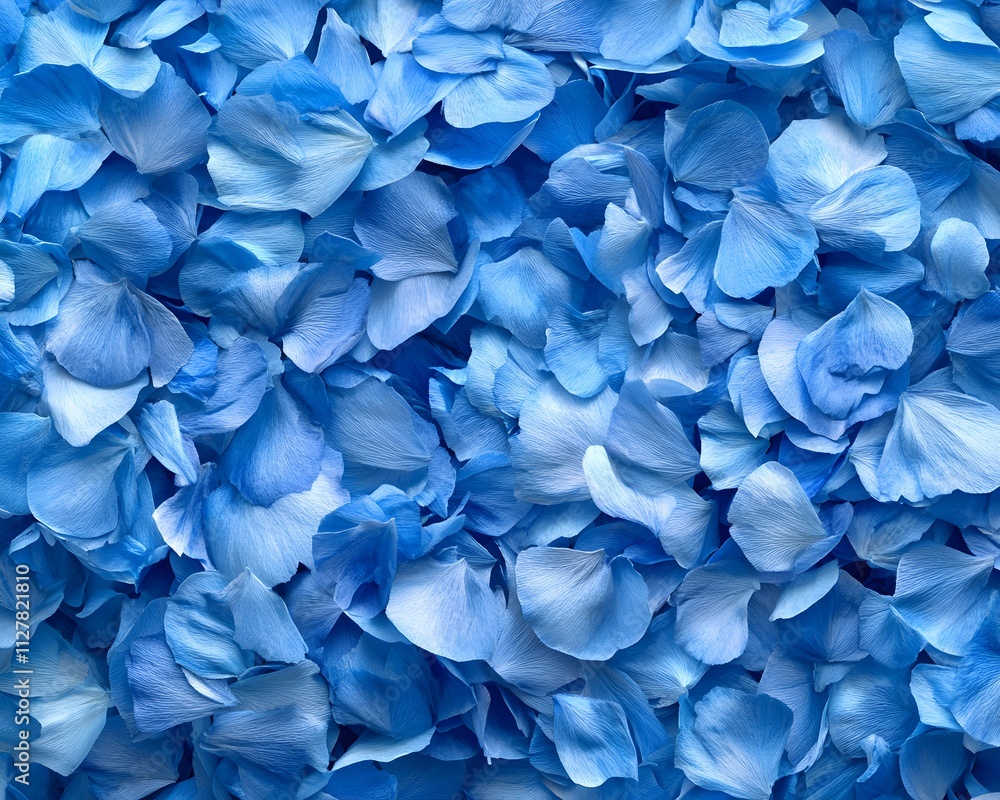 A vibrant collection of blue flower petals creating a serene and calming visual texture. A vibrant collection of blue flower petals creating a serene and calming visual texture.