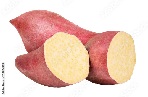 Sweet potato isolated on the white background