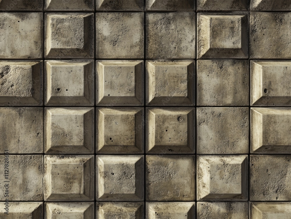 Textured Concrete Wall, Architectural Detail Textured Concrete Wall, Architectural Detail