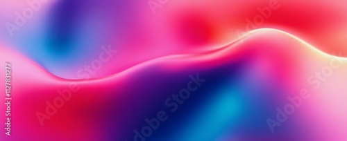 Abstract Vibrant Color Flow Background Smooth Texture Pink Blue Purple Red Creative Design