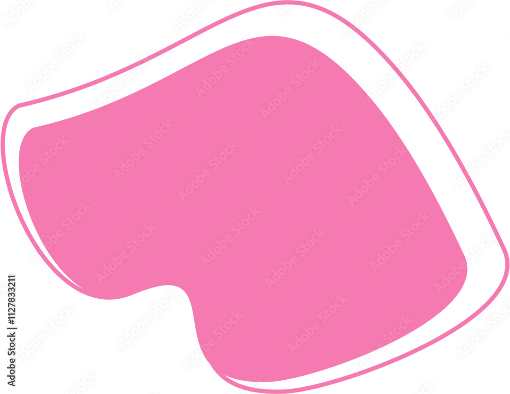 illustration of a pink label with ribbon illustration of a pink label with ribbon