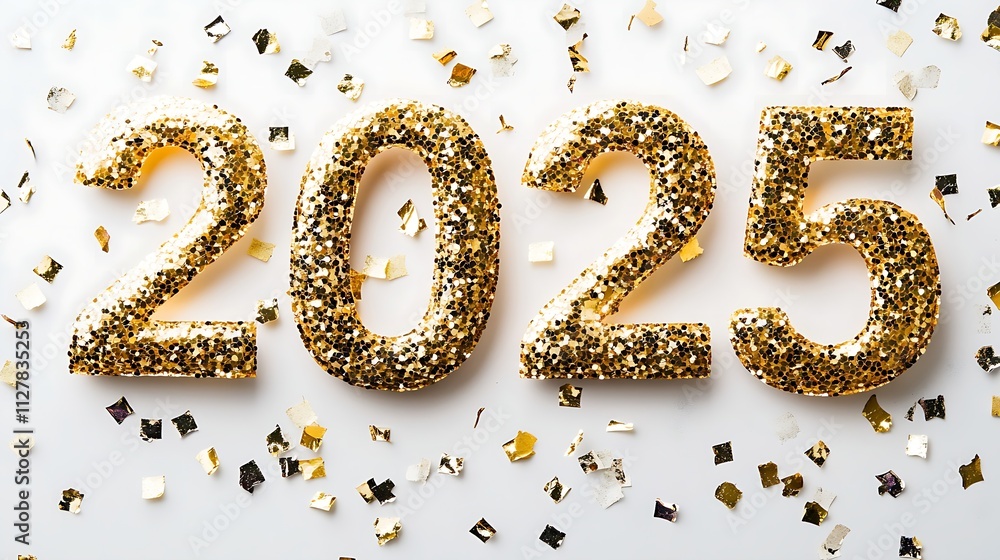 Confetti-Crafted Numbers for New Year’s Celebration Confetti-Crafted Numbers for New Year’s Celebration