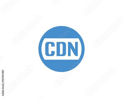 CDN logo design vector template. CDN