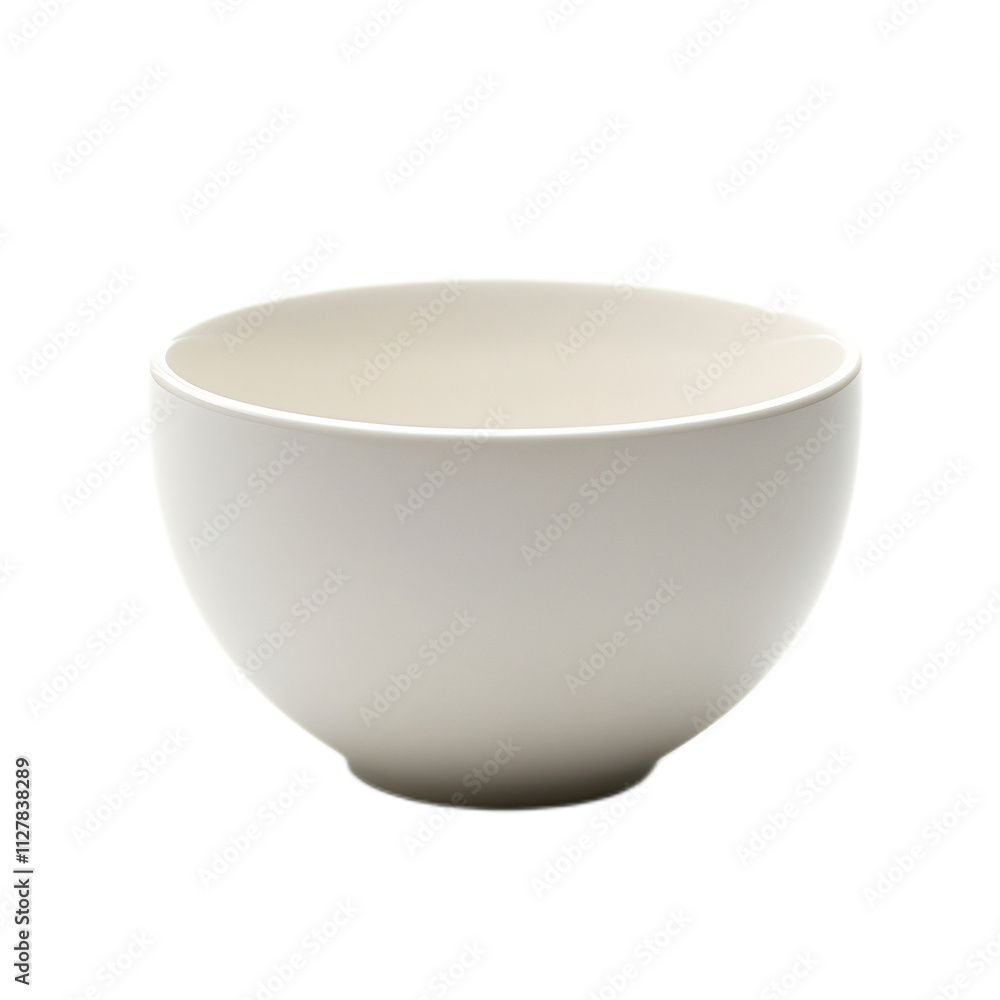 Elegant White Ceramic Bowl on Minimal Tabletop Elegant White Ceramic Bowl on Minimal Tabletop