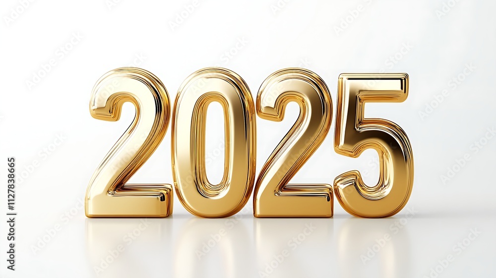 Golden 2025 Numbers for New Year’s Celebration Golden 2025 Numbers for New Year’s Celebration