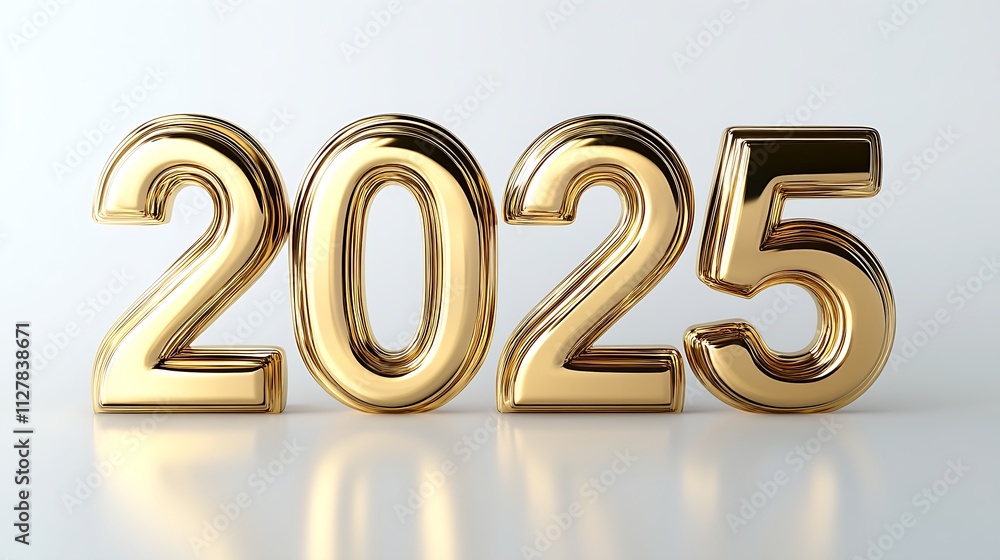 Golden 2025 Numbers for New Year’s Celebration Golden 2025 Numbers for New Year’s Celebration