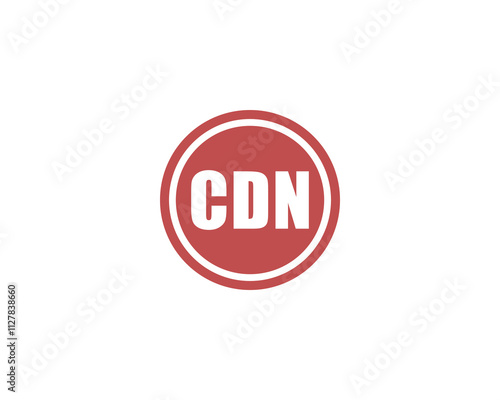 CDN logo design vector template. CDN