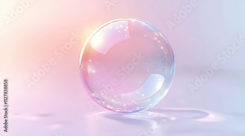 Soap Bubble Reflection Abstract Minimalism 3D Art