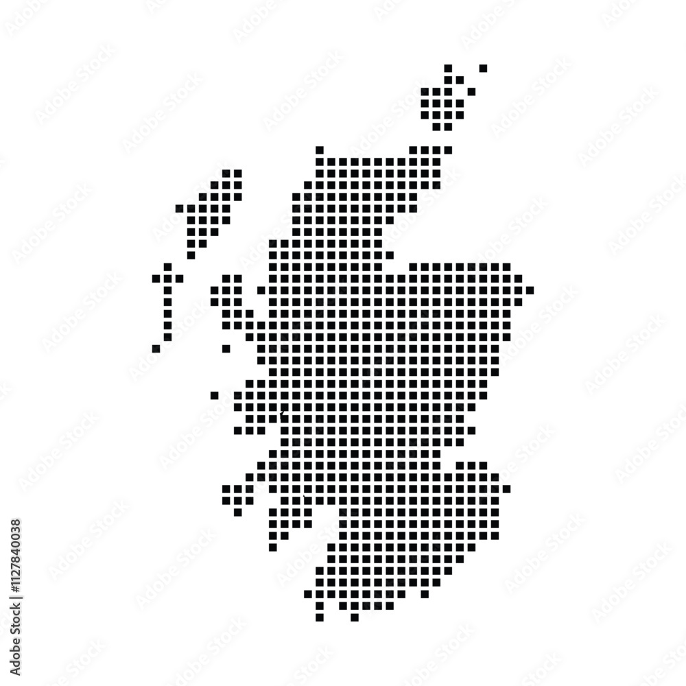 Fototapeta premium scotland map icon