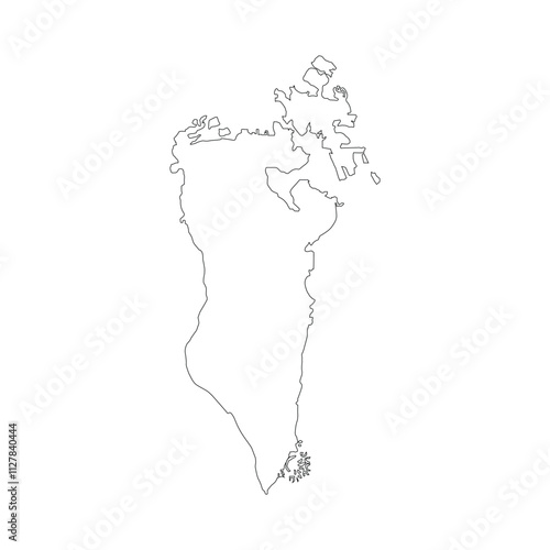 Bahrain map icon
