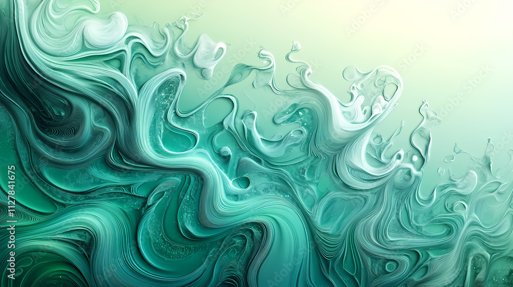 Fototapeta premium Backgound gradien green. Verdigris. Illustration