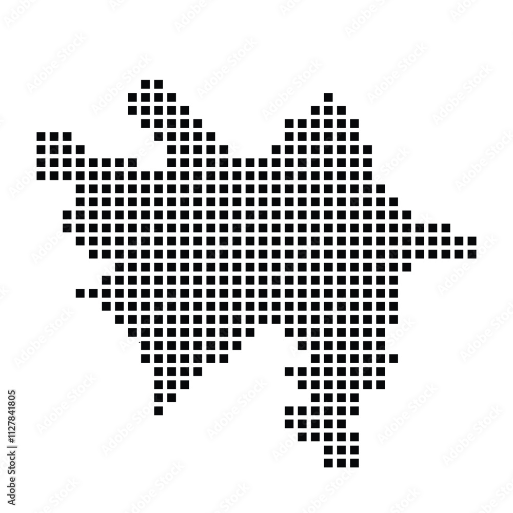 Obraz premium azerbaijan map icon
