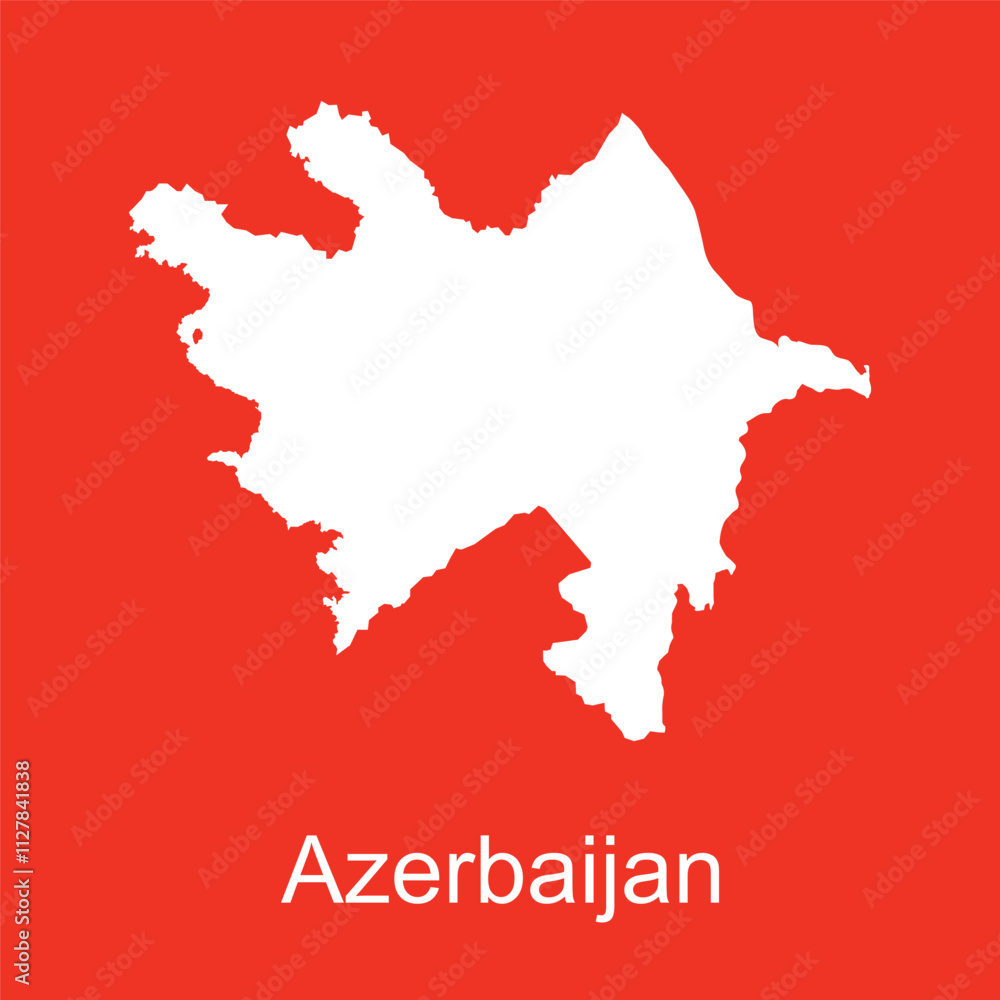 azerbaijan map icon