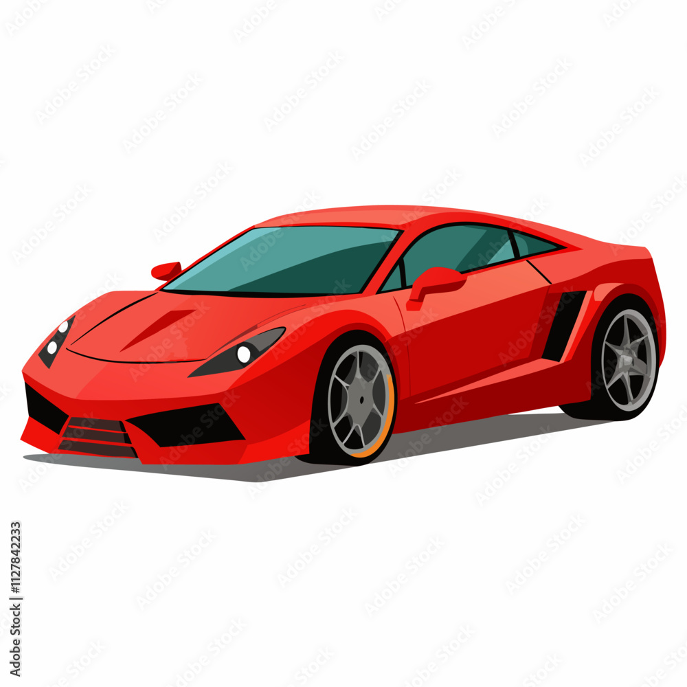 red sports car red sports car