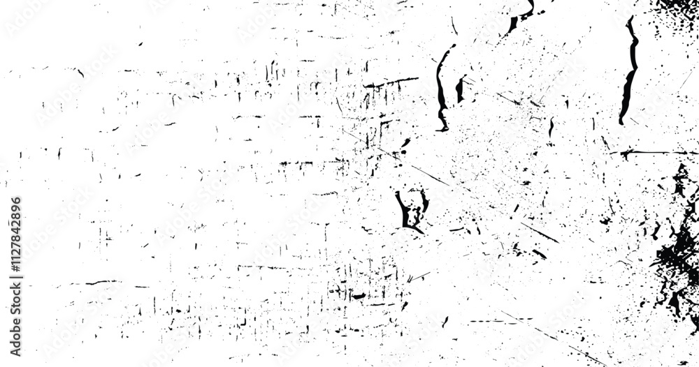 Distressed uneven grunge background. Overlay over any design to create interesting effect and depth. Black isolated on white. vector Distressed uneven grunge background. Overlay over any design to create interesting effect and depth. Black isolated on white. vector