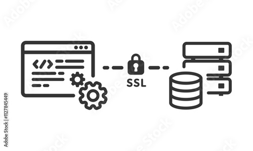 ホームページの常時SSL化接続(https暗号化)の図解イメージ