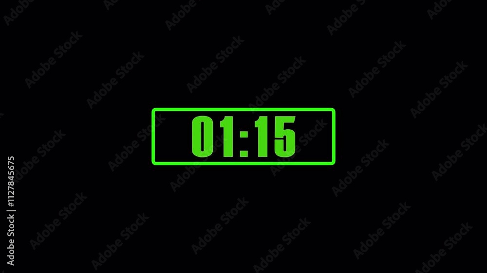 5 minutes countdown timer animation with minutes and seconds isolated on black screen,5 seconds countdown timer on black background suitable for concepts of time. 5 minutes countdown timer animation with minutes and seconds isolated on black screen,5 seconds countdown timer on black background suitable for concepts of time.