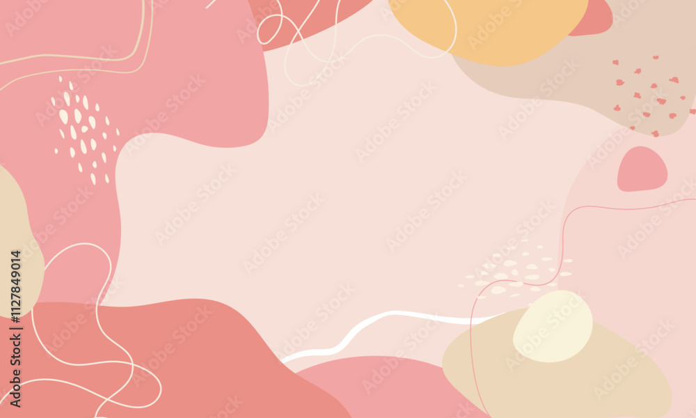 Hand drawn minimal background. Hand drawn abstract shape background Hand drawn minimal background. Hand drawn abstract shape background