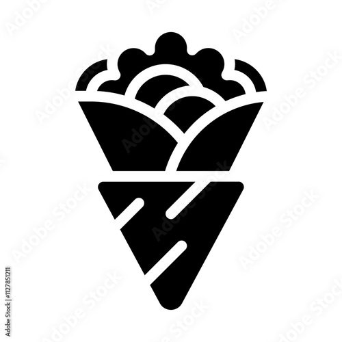 Crepe Food solid icon