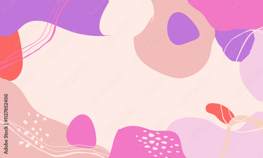 Hand drawn minimal background. Hand drawn abstract shape background Hand drawn minimal background. Hand drawn abstract shape background
