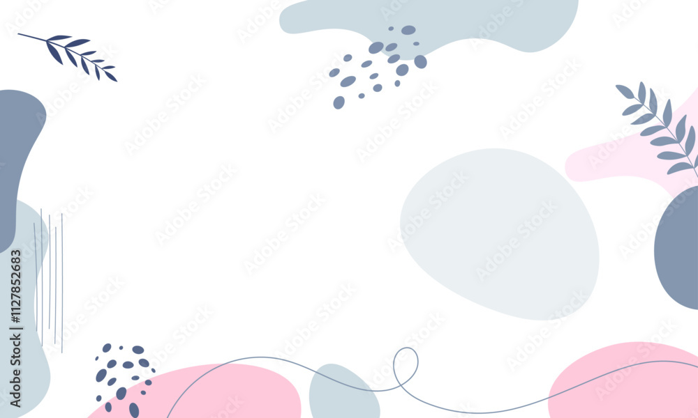 Hand drawn minimal background. Hand drawn abstract shape background Hand drawn minimal background. Hand drawn abstract shape background
