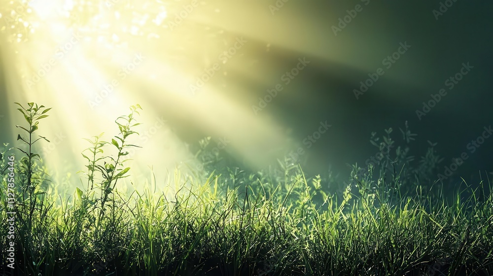 Wetland ecosystem under bright sunlight, mist rising to signify the energy behind transpiration