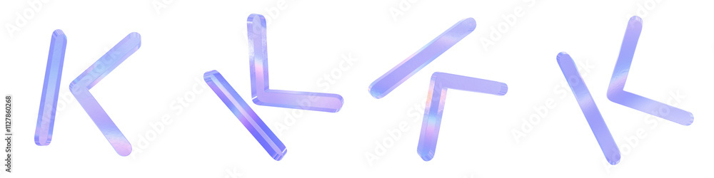 Set of 4 3d glass end arrow shape with aberration effect isolated on a transparent background. Blue tone. 3d transparent elements for graphic design. Set of 4 3d glass end arrow shape with aberration effect isolated on a transparent background. Blue tone. 3d transparent elements for graphic design.