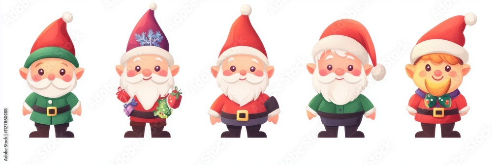 Collection of cute gnome character. Collection of cute gnome character.
