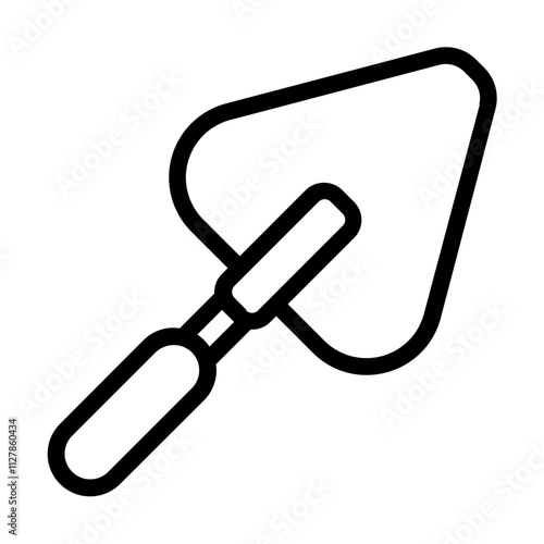 Trowel line icon