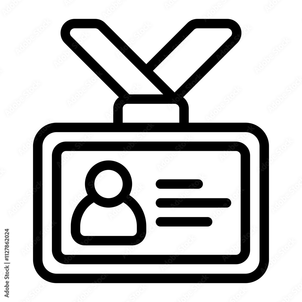 Identity line icon Identity line icon