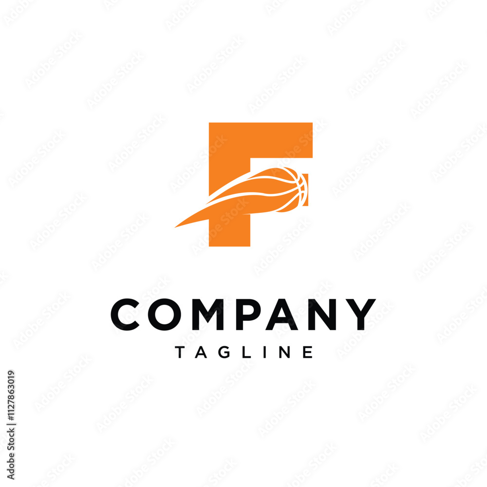 Letter F Basket Ball Logo Icon Vector Letter F Basket Ball Logo Icon Vector