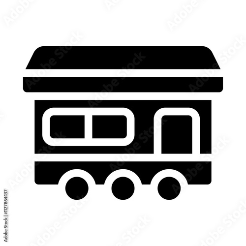 Carriage solid icon