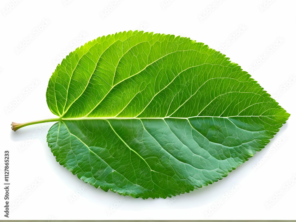Obraz premium green leaf isolated on white