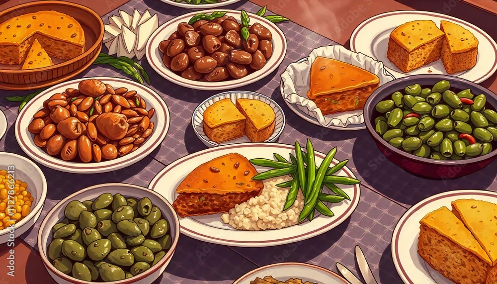 Unity Through Food A Kwanzaa Table of Cultural Delights Generated by AI Unity Through Food A Kwanzaa Table of Cultural Delights Generated by AI