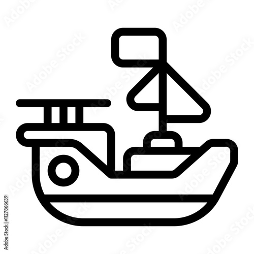 Caravel line icon
