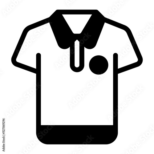 Polo Shirt glyph icon