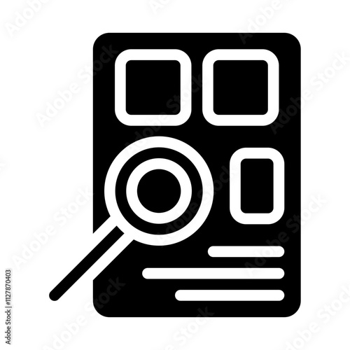 Job Searching solid icon