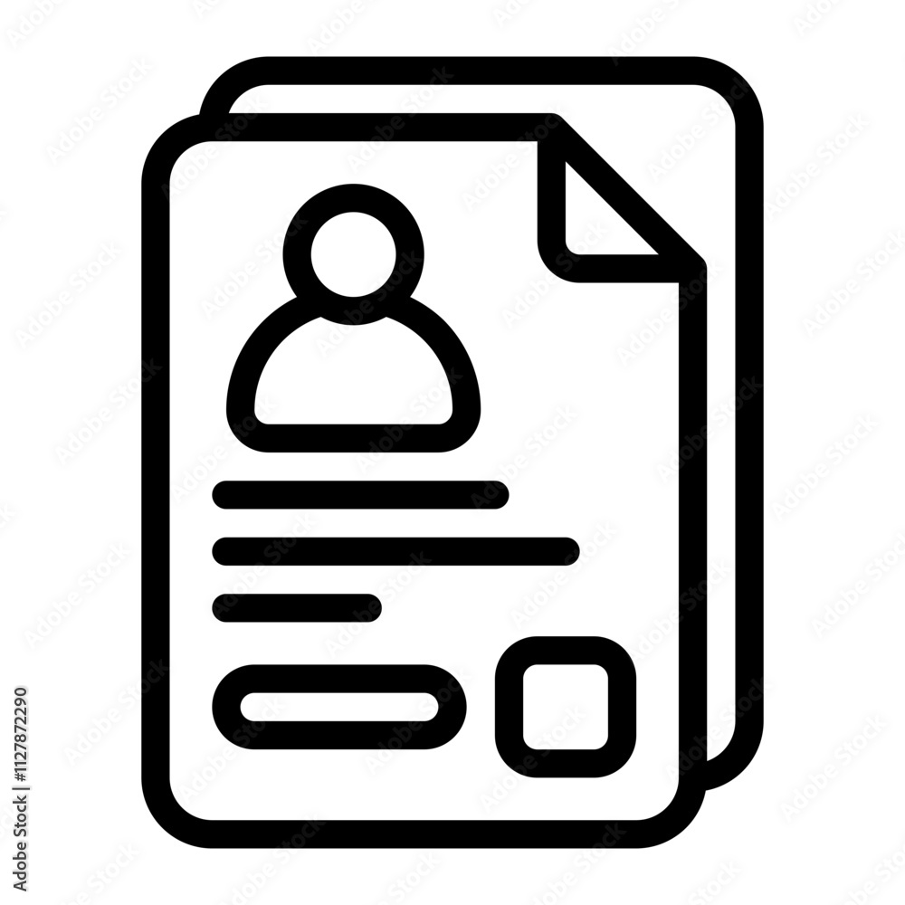 Cv Resume line icon Cv Resume line icon