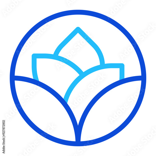 Flower duoline icon
