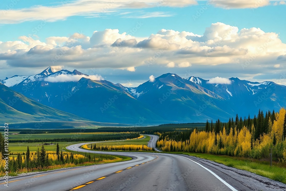 Fototapeta premium road to the mountains