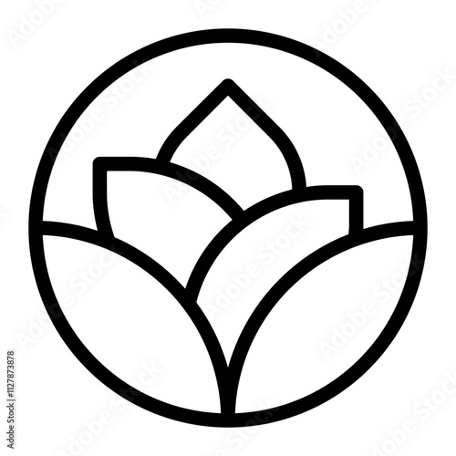Flower line icon